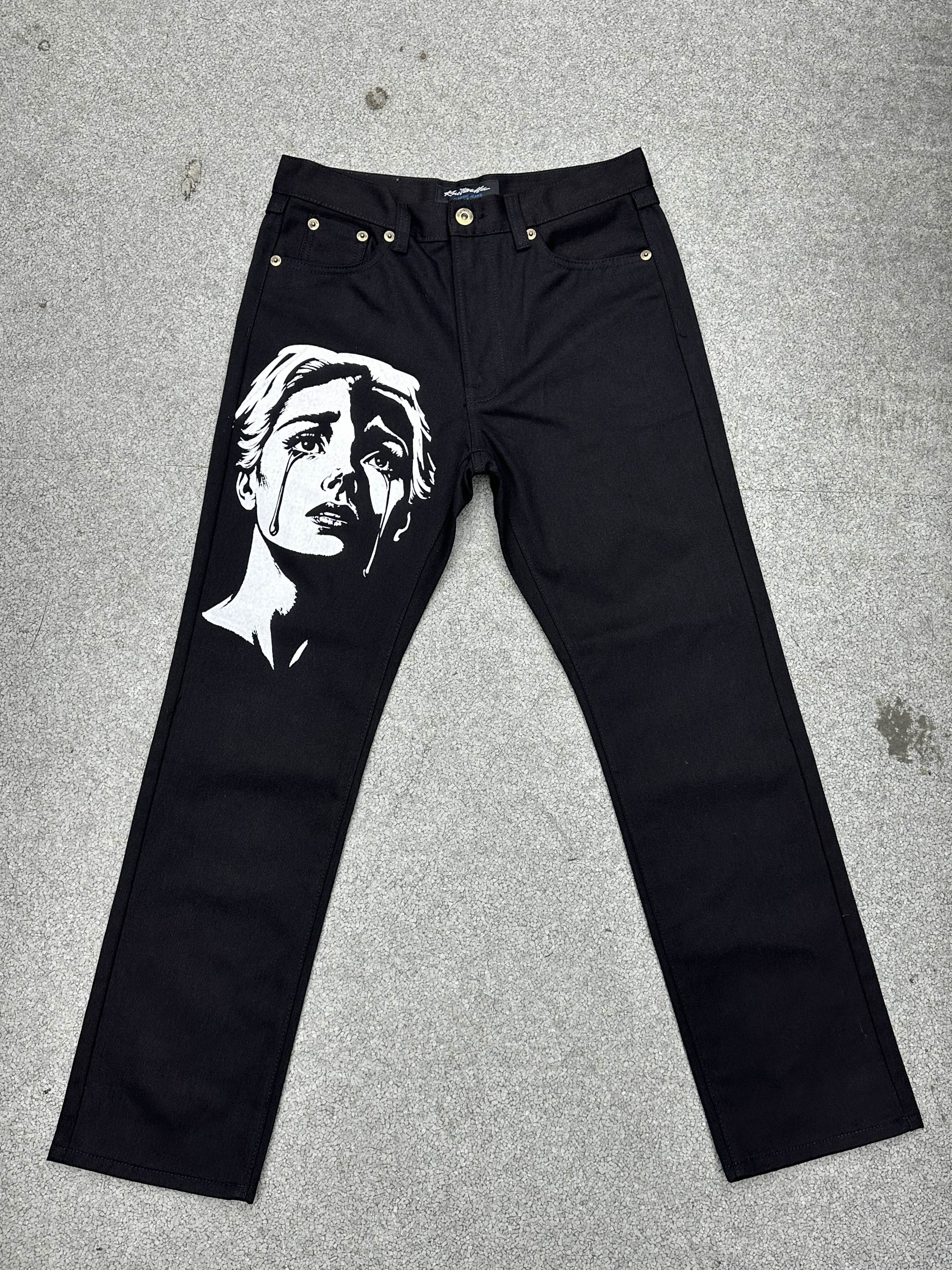 Beauty in tha struggle Jet Black Jeans