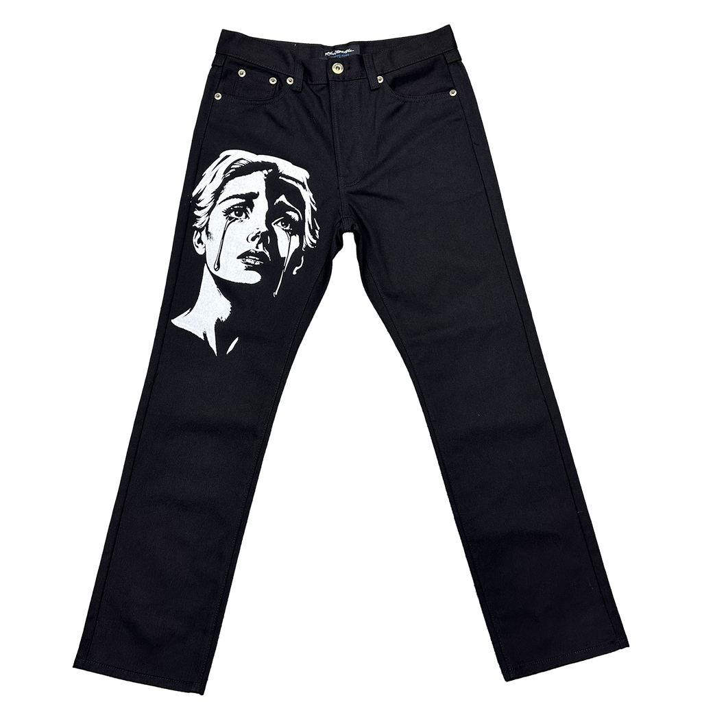 Beauty in tha struggle Jet Black Jeans